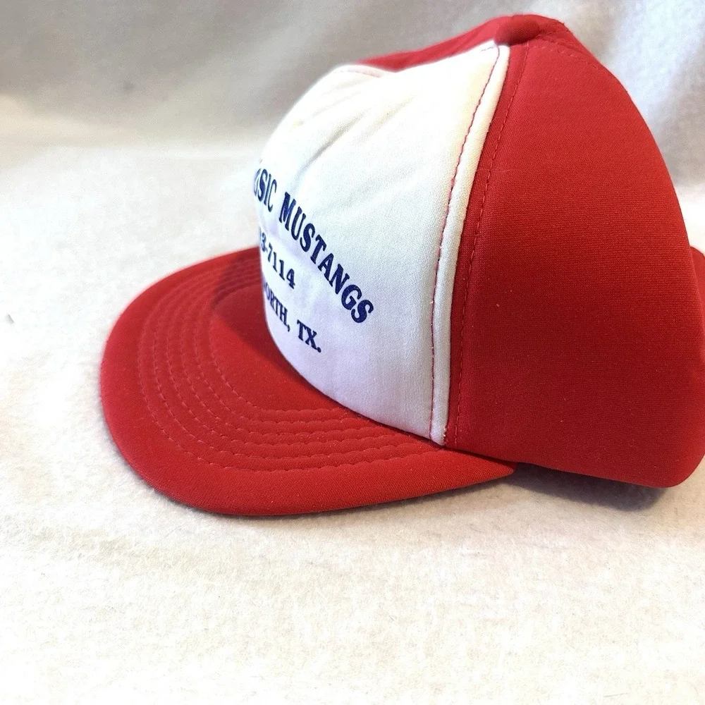 Vintage Dukes‎ Classic Mustangs Trucker Hat Fort Worth Texas Snap Back Mesh